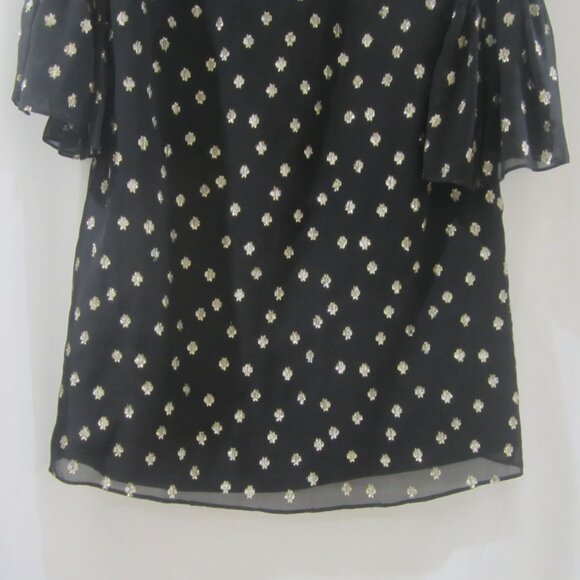 Lilly Pulitzer 4 Caroline Silk Tunic Dress Gold Metallic - Picture 4 of 8